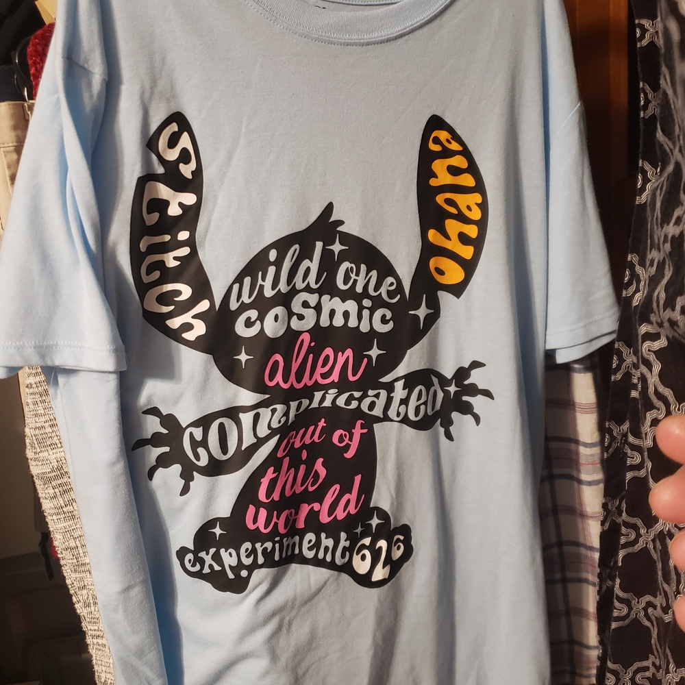 Disney Light Blue Stitch Tee